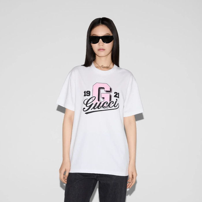 NIGO Gucci Women's Short Sleeve Printed Knit Cotton Summer Fit Solid Color Pullover T-Shirt #nigo81172