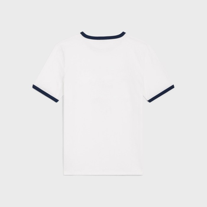NIGO Celine Women's Logo Printed Summer Cotton Jersey Solid Color Round Neck Short Sleeve T-Shirt #nigo81169