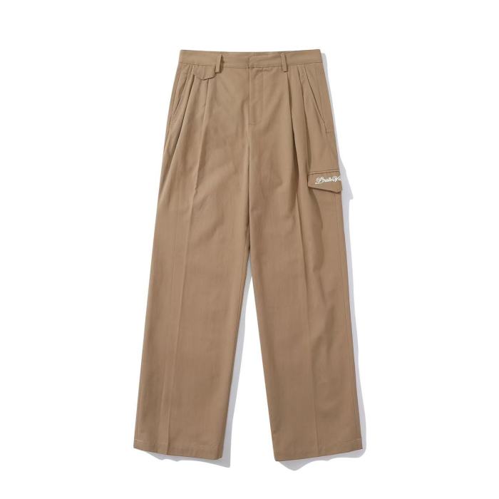 NIGO Louis Vuitton Men's Spring and Autumn Solid Color Embroidered Letter Printed Cotton Woven Fabric Casual Pants #nigo76567
