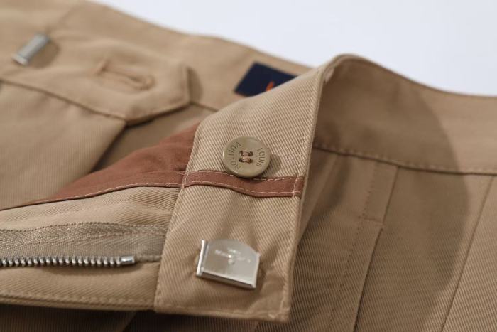 NIGO Louis Vuitton Men's Spring and Autumn Solid Color Embroidered Letter Printed Cotton Woven Fabric Casual Pants #nigo76567