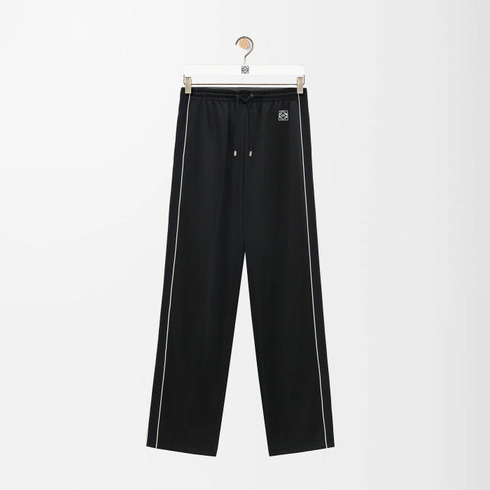 NIGO Loewe Men's Spring and Autumn Solid Color Logo Printed High Collar Loose Long Sleeve Zipper Jacket Drawstring Tie Casual Pants Suit Set #nigo76561
