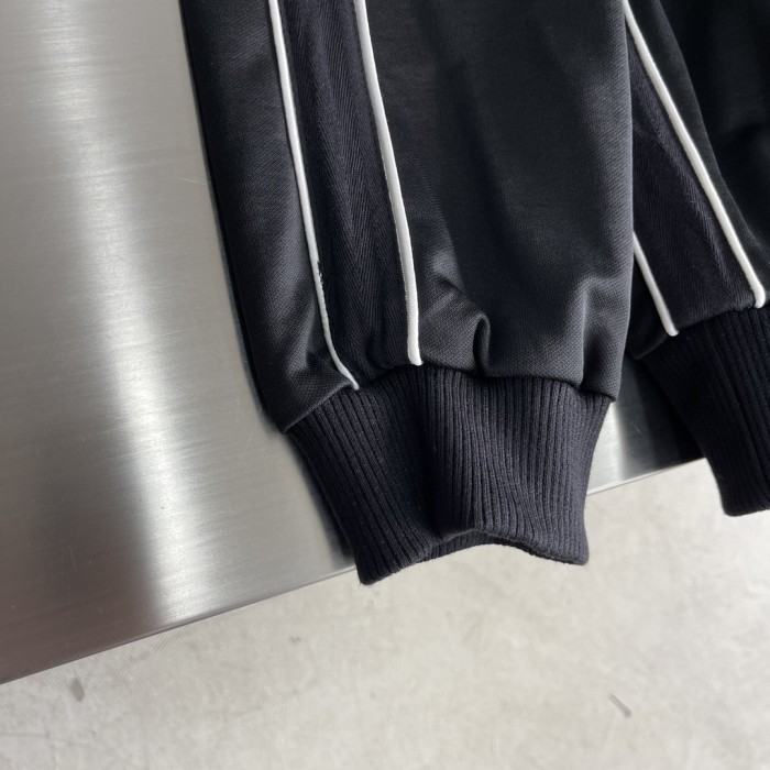 NIGO Loewe Men's Spring and Autumn Solid Color Logo Printed High Collar Loose Long Sleeve Zipper Jacket Drawstring Tie Casual Pants Suit Set #nigo76561