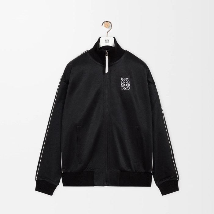 NIGO Loewe Men's Spring and Autumn Solid Color Logo Printed High Collar Loose Long Sleeve Zipper Jacket Drawstring Tie Casual Pants Suit Set #nigo76561
