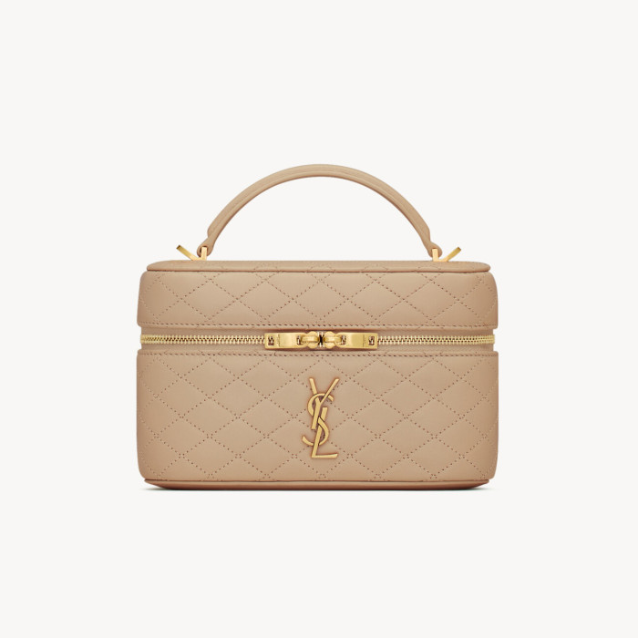 NIGO SAINT LAURENT GABY VANITY BAG Ladies Solid Color Detachable Adjustable Shoulder Strap Lambskin Shoulder Handbag Cosmetic Bag #nigo76574