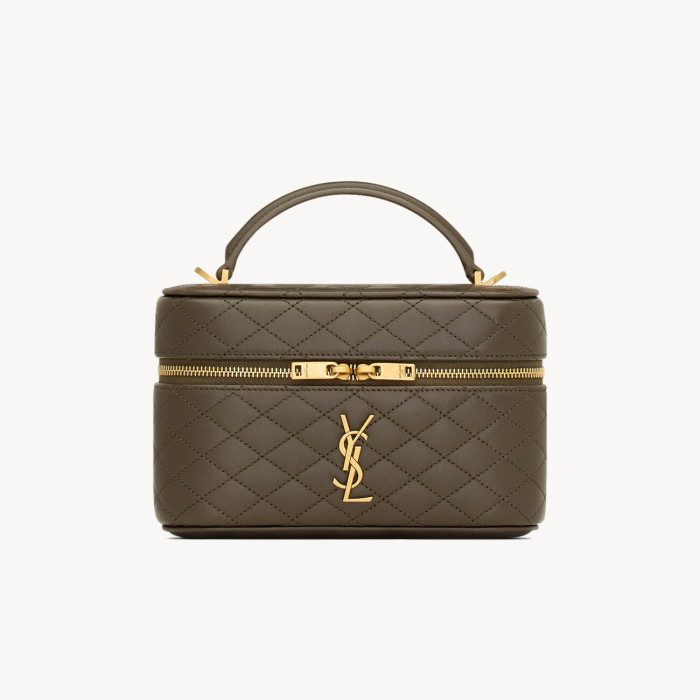 NIGO SAINT LAURENT GABY VANITY BAG Ladies Solid Color Detachable Adjustable Shoulder Strap Lambskin Shoulder Handbag Cosmetic Bag #nigo76574