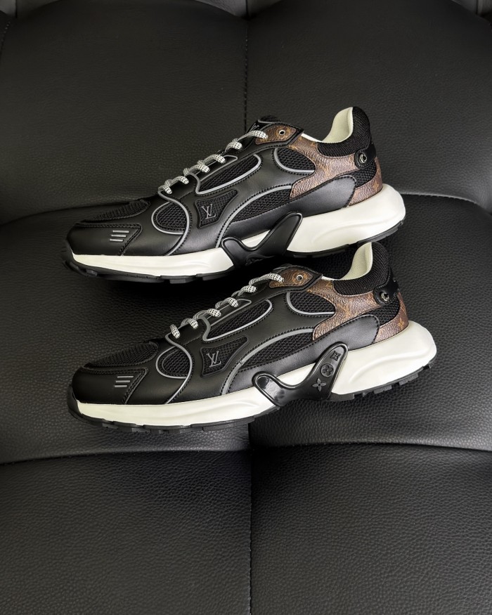 NIGO Louis Vuitton LV Olympia Men's And Women's Mesh Quilted Leather Low-top Lace-up Sneakers Shoes #nigo76581