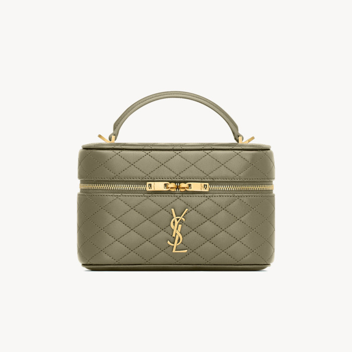 NIGO SAINT LAURENT GABY VANITY BAG Ladies Solid Color Detachable Adjustable Shoulder Strap Lambskin Shoulder Handbag Cosmetic Bag #nigo76574