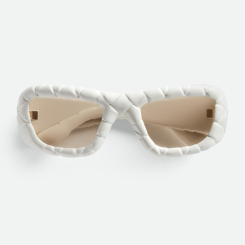 NIGO Bottega Veneta  Intrecciato Braided Rectangular Sunglasses Women's Men's Fashion Trend Solid Colour Sunglasses Eyeglasses Glasses Ngvp #nigo1574