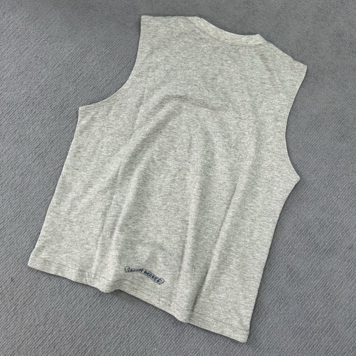 NIGO Chrome Hearts Women's Summer Solid Color Letter Print Round Neck Sleeveless Tank Top #nigo76586