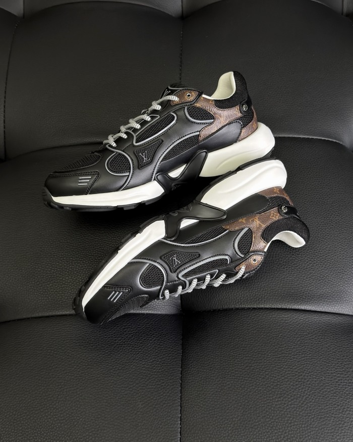 NIGO Louis Vuitton LV Olympia Men's And Women's Mesh Quilted Leather Low-top Lace-up Sneakers Shoes #nigo76581