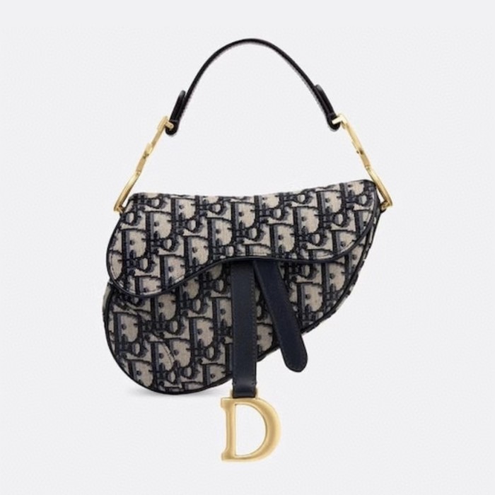 Dior Saddle Bags Oblique Shoulder Messenger Leather Bag #nigo59296