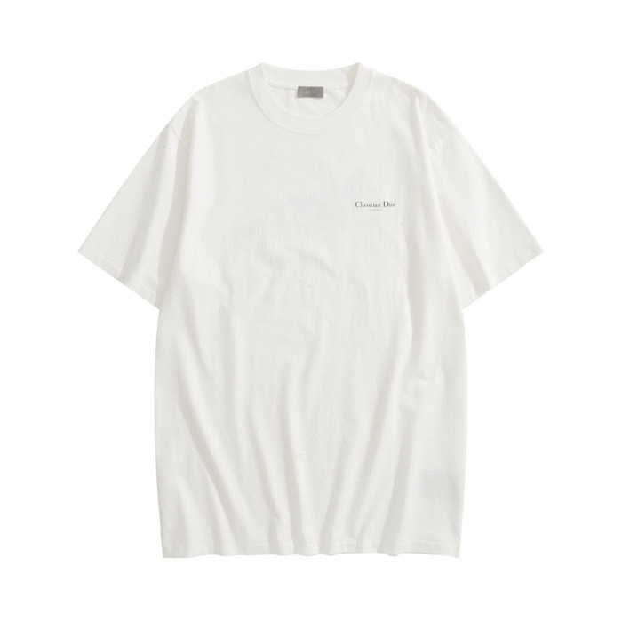 NIGO Dior Men's Summer Solid Color Floral Pattern Letter Print Round Neck Cotton Short Sleeve T-Shirt #nigo76577