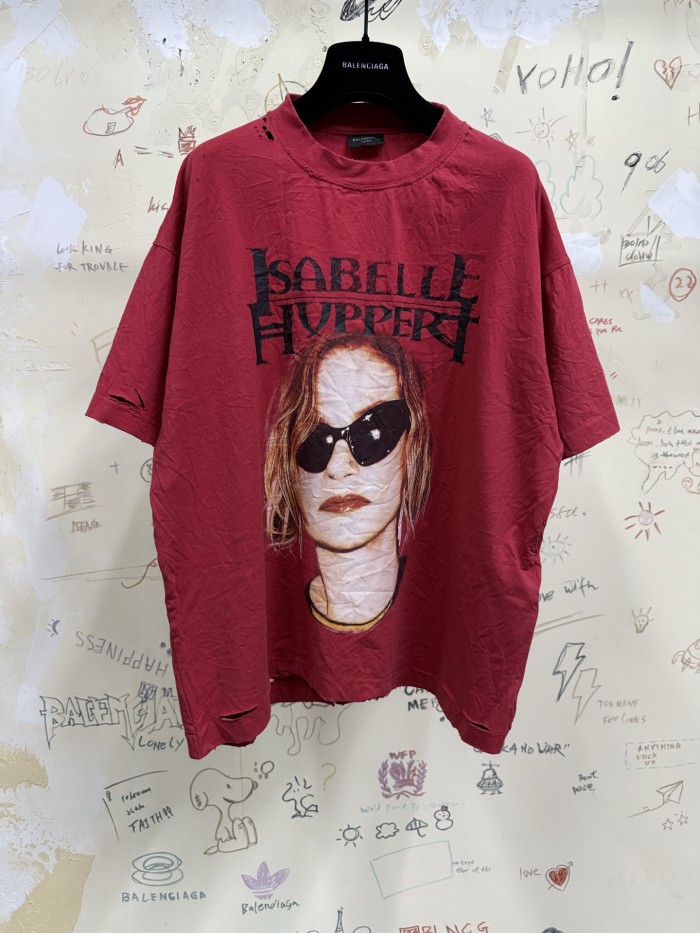 NIGO Balenciaga Men Women Isabelle Boxy Round Neck Solid Color Loose Summer Short Sleeve T-shirt #nigo76596