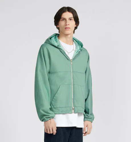NIGO DIOR Men's Spring Autumn Solid Colour Letter Printed Reversible Wearable Zip Hooded Long Sleeve Jacket #nigo76629