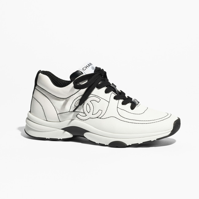 NIGO Chanel Women's Embroidered Line Solid Colour Low Top Lace Up Sneakers Shoes #nigo76648