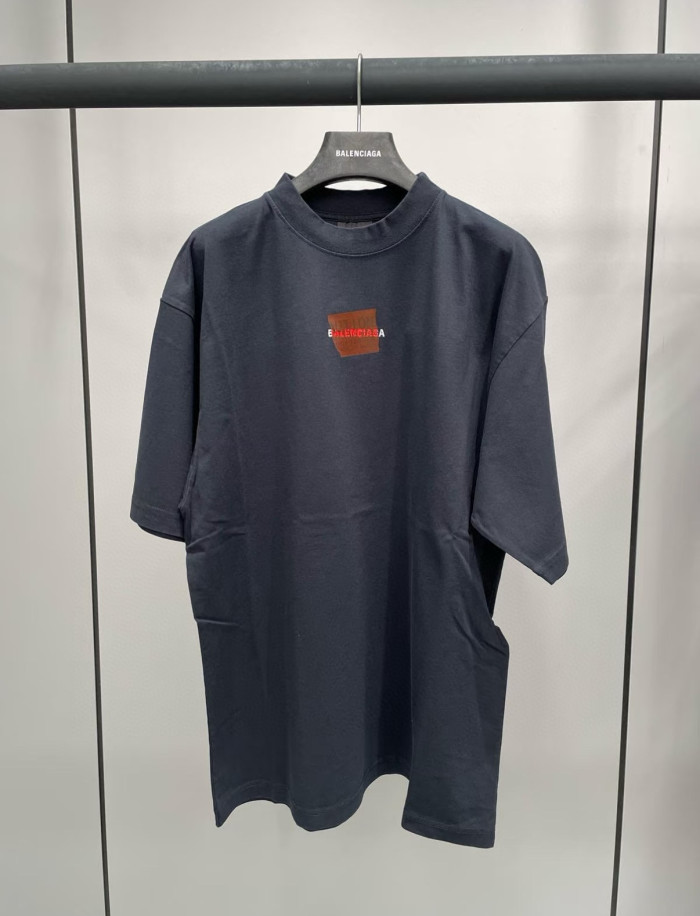 NIGO Balenciaga Men's Summer Solid Color Regular Fit Cotton Round Neck Short Sleeve T-Shirt #nigo76633