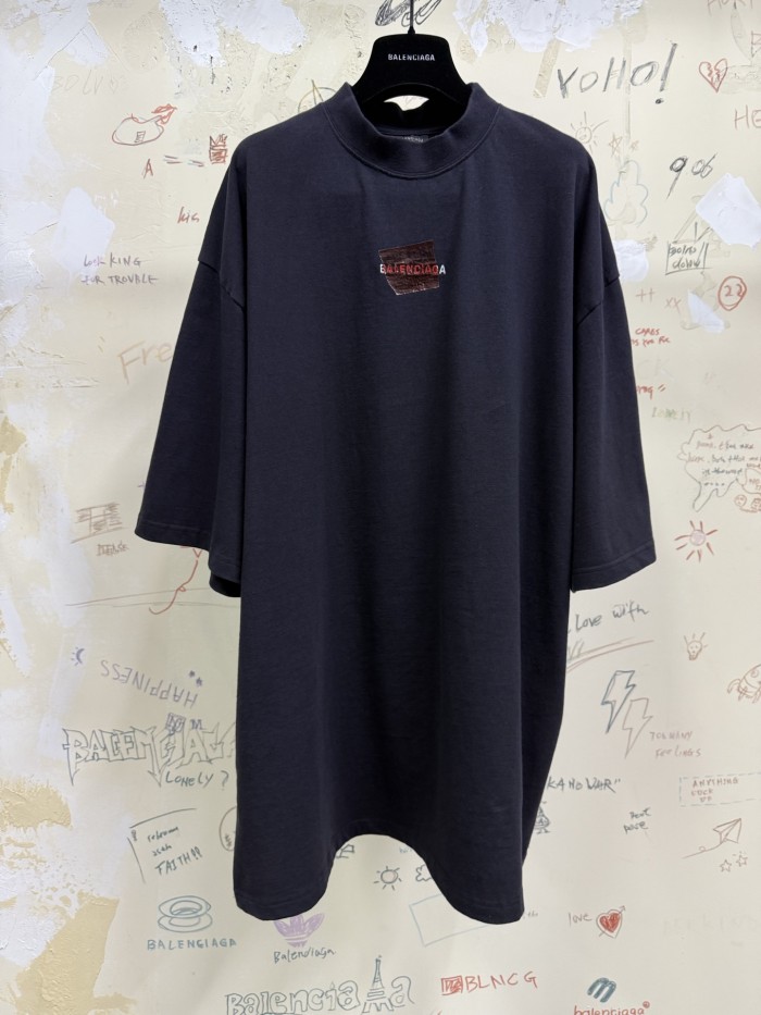 NIGO Balenciaga Men's Summer Solid Color Regular Fit Cotton Round Neck Short Sleeve T-Shirt #nigo76633