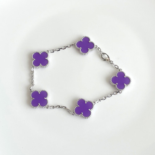 NIGO Van Cleef&Arpels Women's Vintage Alhambra Bracelet Solid Color Fashion 5 Four Leaves Lucky Patterns Jewelry Accessories #nigo76631