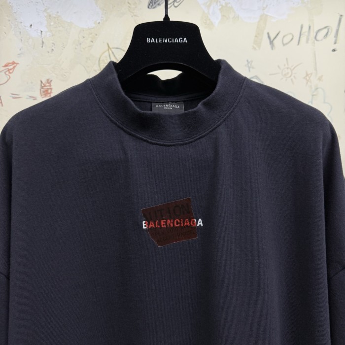 NIGO Balenciaga Men's Summer Solid Color Regular Fit Cotton Round Neck Short Sleeve T-Shirt #nigo76633