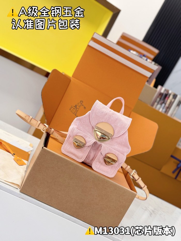 NIGO Louis Vuitton VENICE Women's Solid Colour Denim Letter Print Adjustable Shoulder Strap Shoulder Bag Bag #nigo76636