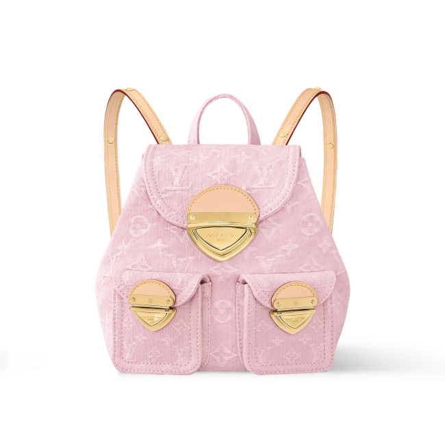 NIGO Louis Vuitton VENICE Women's Solid Colour Denim Letter Print Adjustable Shoulder Strap Shoulder Bag Bag #nigo76636