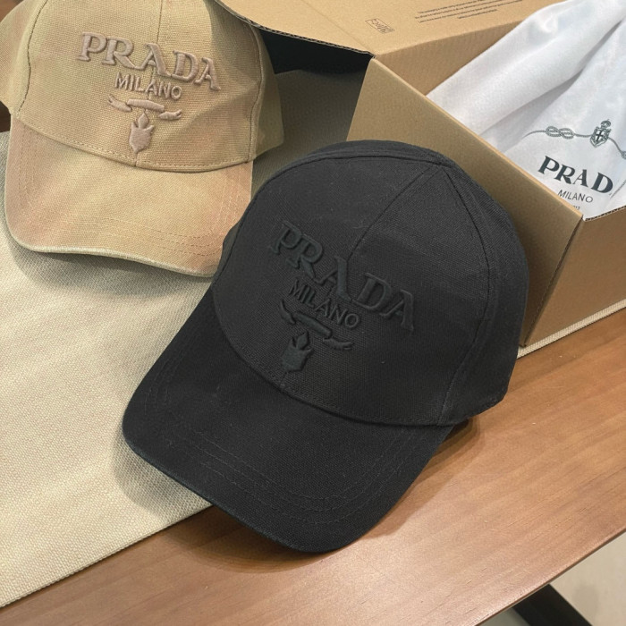 NIGO Prada Men's Women's Spring And Summer Solid Colour Logo Embroidery Baseball Cap Fashion High Street Casual Hundred Hat #nigo76671