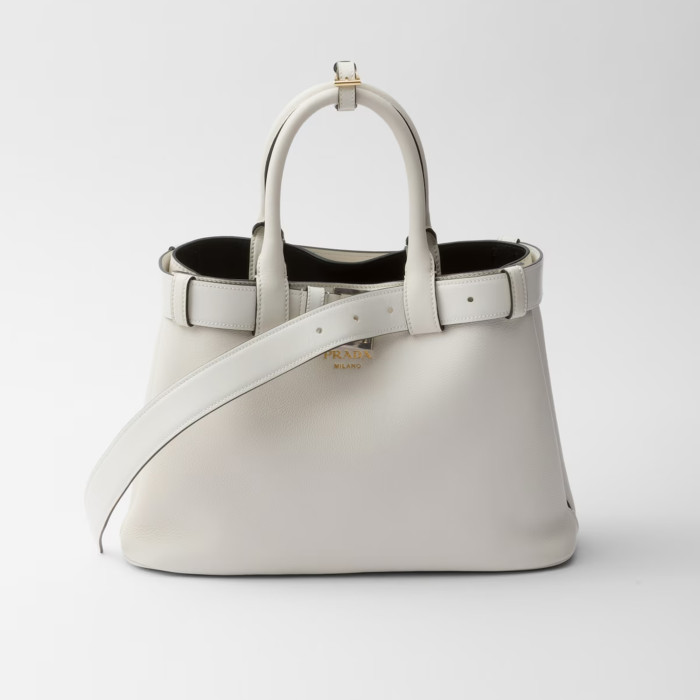 NIGO Prada Men's And Women's Buckle Leather Drawstring Handbag Large And Small Collection Fashion Trend Bag Bags 1BA434_2CY9_F03BH_V_OBO #nigo76655
