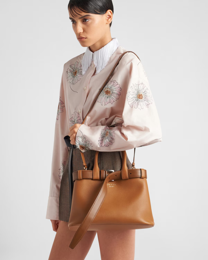 NIGO Prada Men's And Women's Buckle Leather Drawstring Handbag Large And Small Collection Fashion Trend Bag Bags 1BA434_2CY9_F03BH_V_OBO #nigo76655