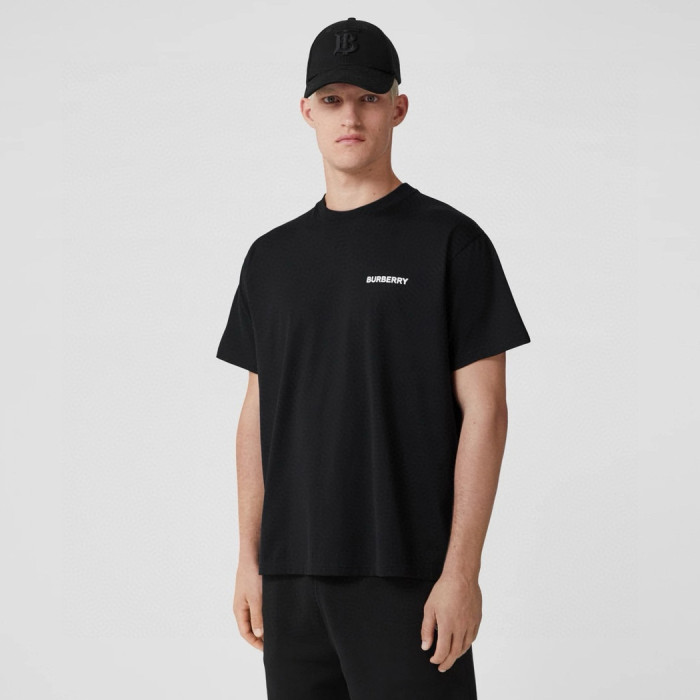 NIGO Burberry Men's Summer Monogram Printed Solid Colour Round Neck Cotton Short Sleeve T-Shirt #nigo76665