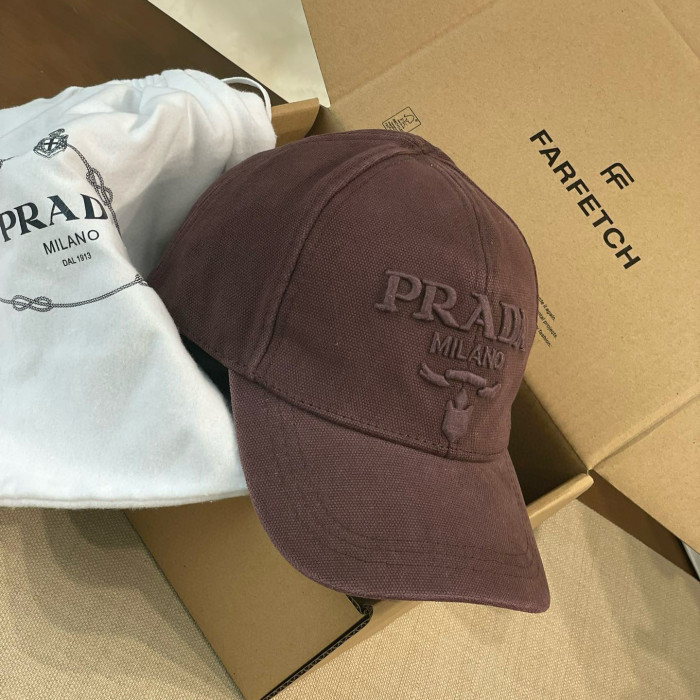 NIGO Prada Men's Women's Spring And Summer Solid Colour Logo Embroidery Baseball Cap Fashion High Street Casual Hundred Hat #nigo76671
