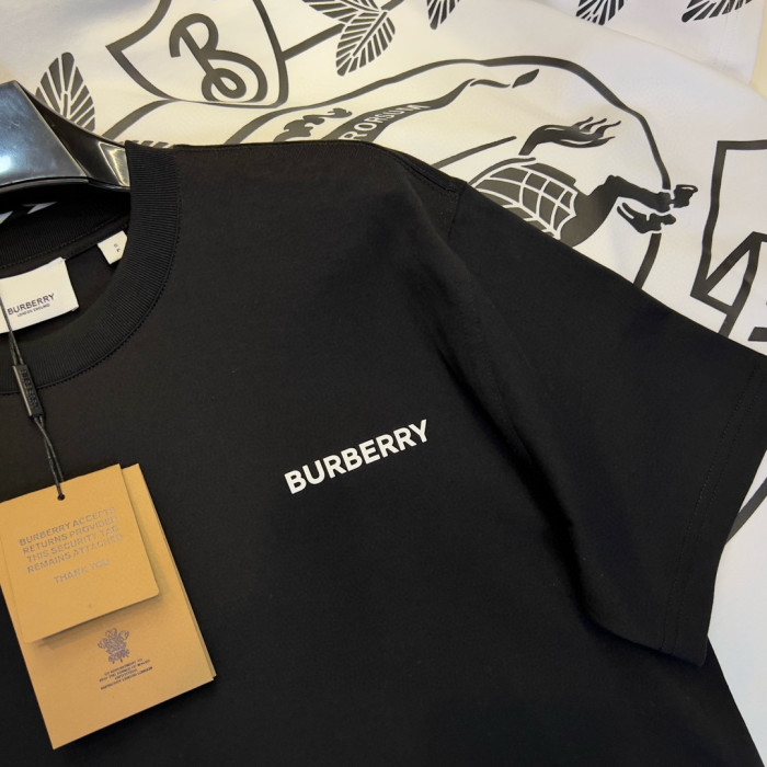 NIGO Burberry Men's Summer Monogram Printed Solid Colour Round Neck Cotton Short Sleeve T-Shirt #nigo76665