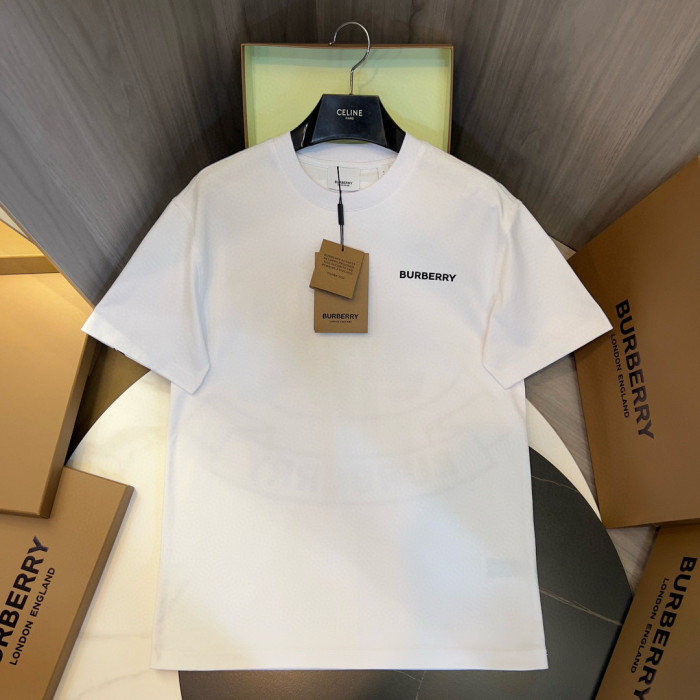 NIGO Burberry Men's Summer Monogram Printed Solid Colour Round Neck Cotton Short Sleeve T-Shirt #nigo76665
