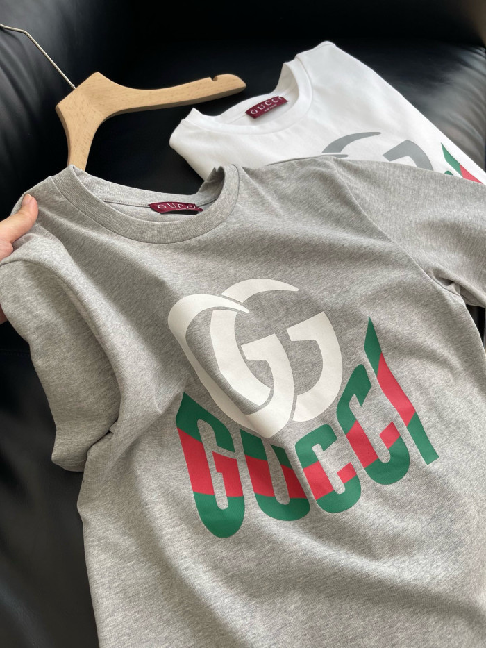 NIGO Gucci Men's Summer Monogram Printed Round Neck Cotton Short Sleeve T-Shirt #nigo76681