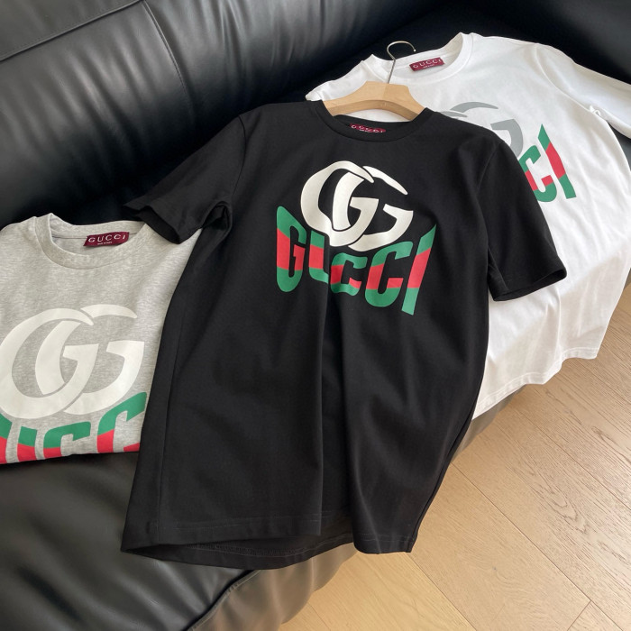 NIGO Gucci Men's Summer Monogram Printed Round Neck Cotton Short Sleeve T-Shirt #nigo76681