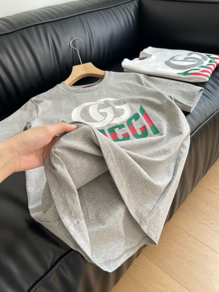 NIGO Gucci Men's Summer Monogram Printed Round Neck Cotton Short Sleeve T-Shirt #nigo76681