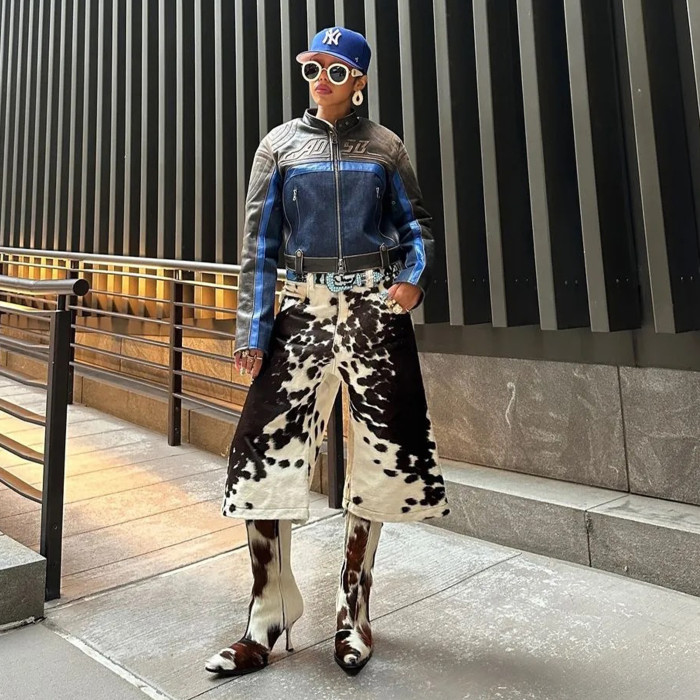 NIGO Self-branded Spring And Summer New 1of1 Leather Cow Fur Shorts High Street Trend Fashion Hip-hop Style Versatile Luxury Wide-legged Shorts Ngvp #nigo1583