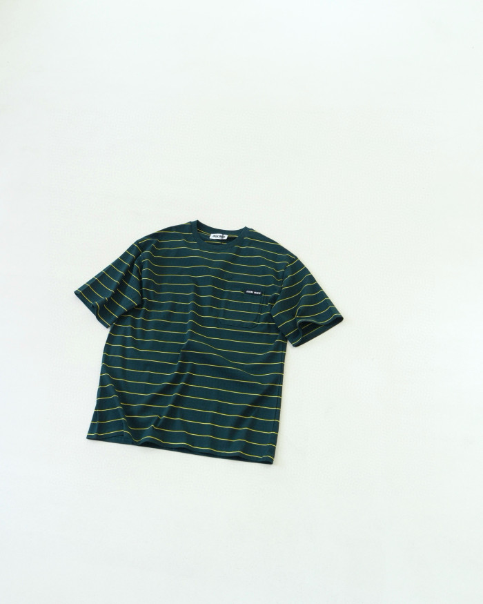 NIGO MiuMiu Women's Color Blocking Striped Logo Summer Round Neck Solid Color Knit Short Sleeve Jersey T-shirt Set Of Three #nigo76678