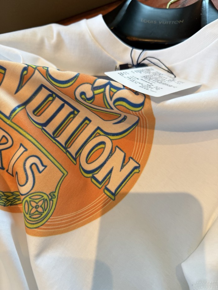 NIGO Louis Vuitton Women‘s Summer Pattern Printed Solid Color Round Neck Short Sleeve T-Shirt #nigo76696