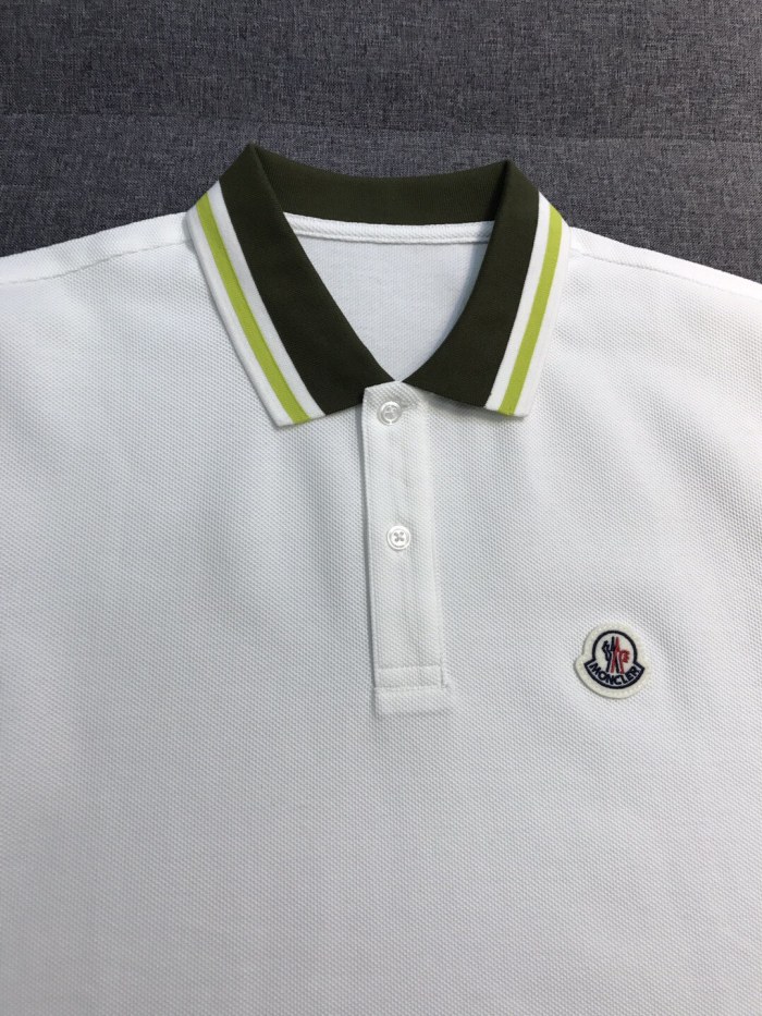 NIGO Moncler Men's Summer Embroidered Letter Print Polo Neck Solid Color Short Sleeve T-Shirt #nigo76714