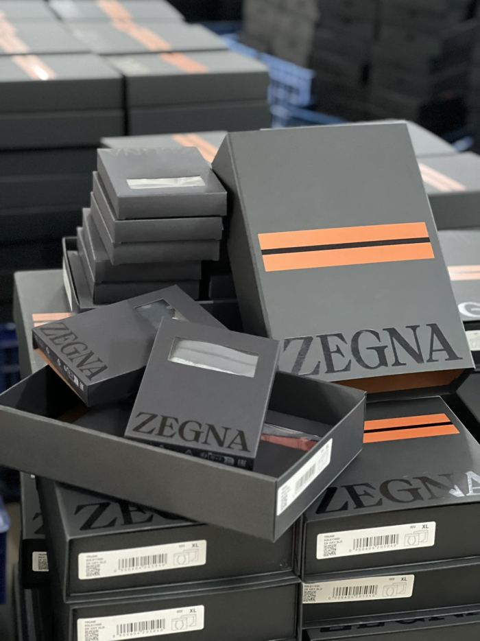 NIGO Ermenegildo Zegna Men's Solid Colour Cotton Boxer Briefs 4 Piece Gift Set Underpant #nigo76715