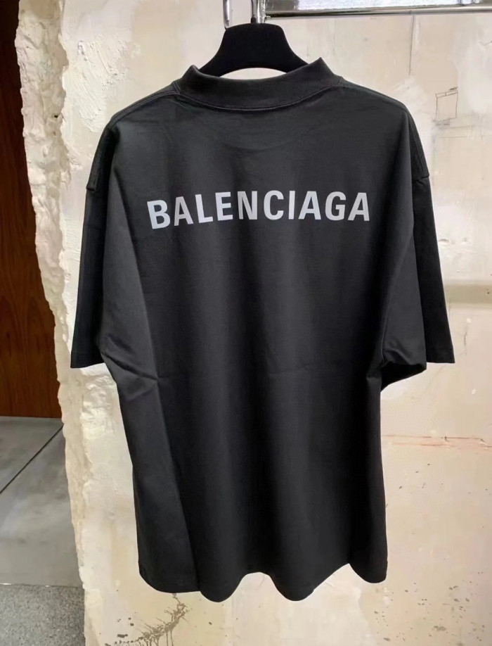 NIGO Balenciaga Men's Summer Solid Colour Letter Print Round Neck Cotton Short Sleeve T-Shirt #nigo76722