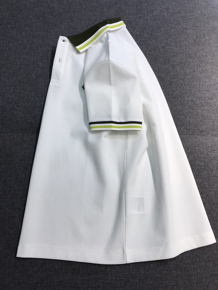 NIGO Moncler Men's Summer Embroidered Letter Print Polo Neck Solid Color Short Sleeve T-Shirt #nigo76714
