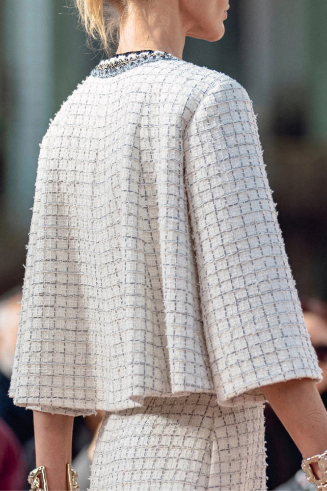 NIGO Chanel Women's Spring Autumn Tweed Colourblock Jacket Single Breasted Poncho Style Blouse Jacket Ngvp #nigo1593