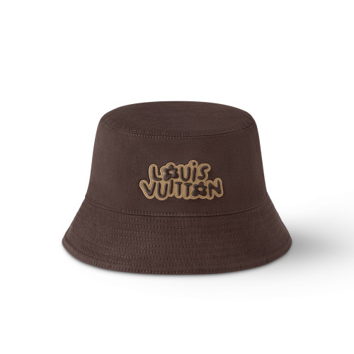 NIGO Louis Vuitton Men's and Women's Solid Colour Embroidered Letter Printed Cowboy Duck Tongue Cap Fisherman's Hat #nigo76721