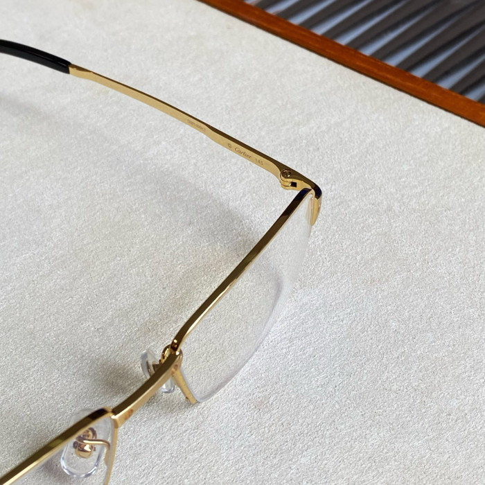 NIGO Cartier Men's Solid Colour Spliced Legs Metal Rectangular Optical Frames Eyeglasses Optical Glasses #nigo76724