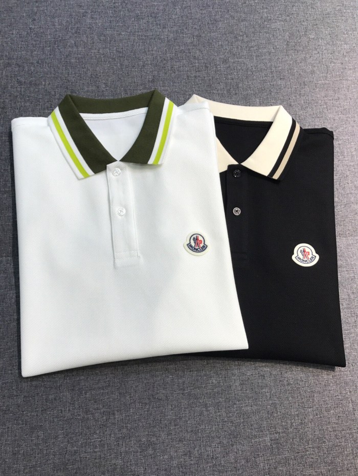 NIGO Moncler Men's Summer Embroidered Letter Print Polo Neck Solid Color Short Sleeve T-Shirt #nigo76714