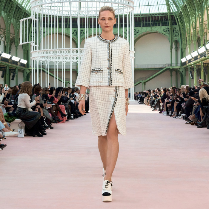 NIGO Chanel Women's Spring Autumn Tweed Colourblock Jacket Single Breasted Poncho Style Blouse Jacket Ngvp #nigo1593
