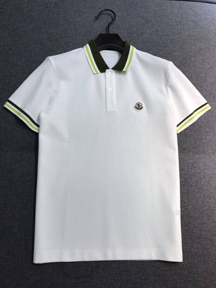 NIGO Moncler Men's Summer Embroidered Letter Print Polo Neck Solid Color Short Sleeve T-Shirt #nigo76714