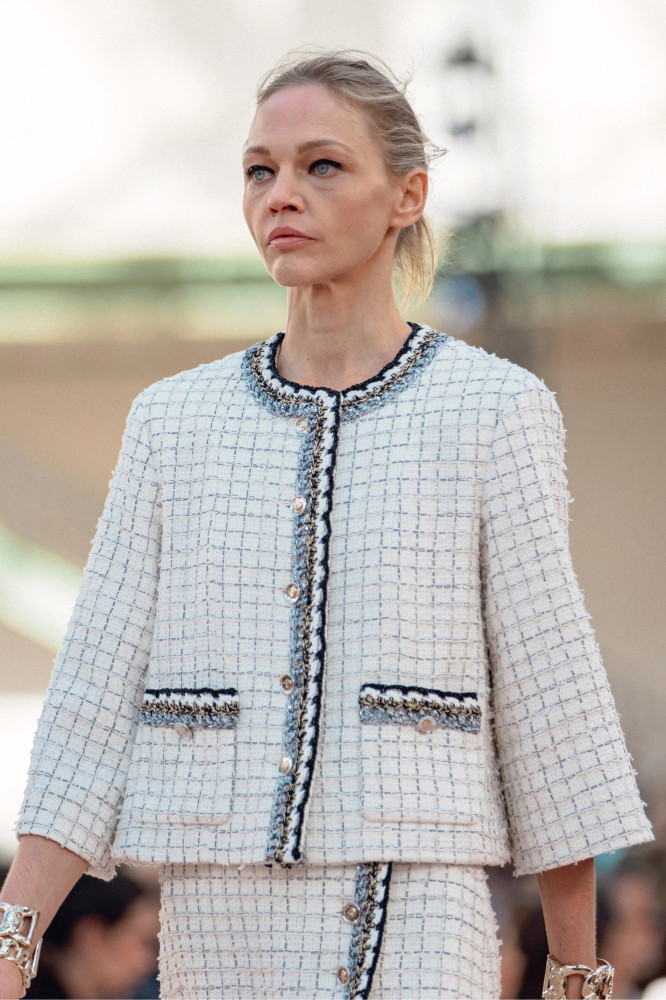 NIGO Chanel Women's Spring Autumn Tweed Colourblock Jacket Single Breasted Poncho Style Blouse Jacket Ngvp #nigo1593
