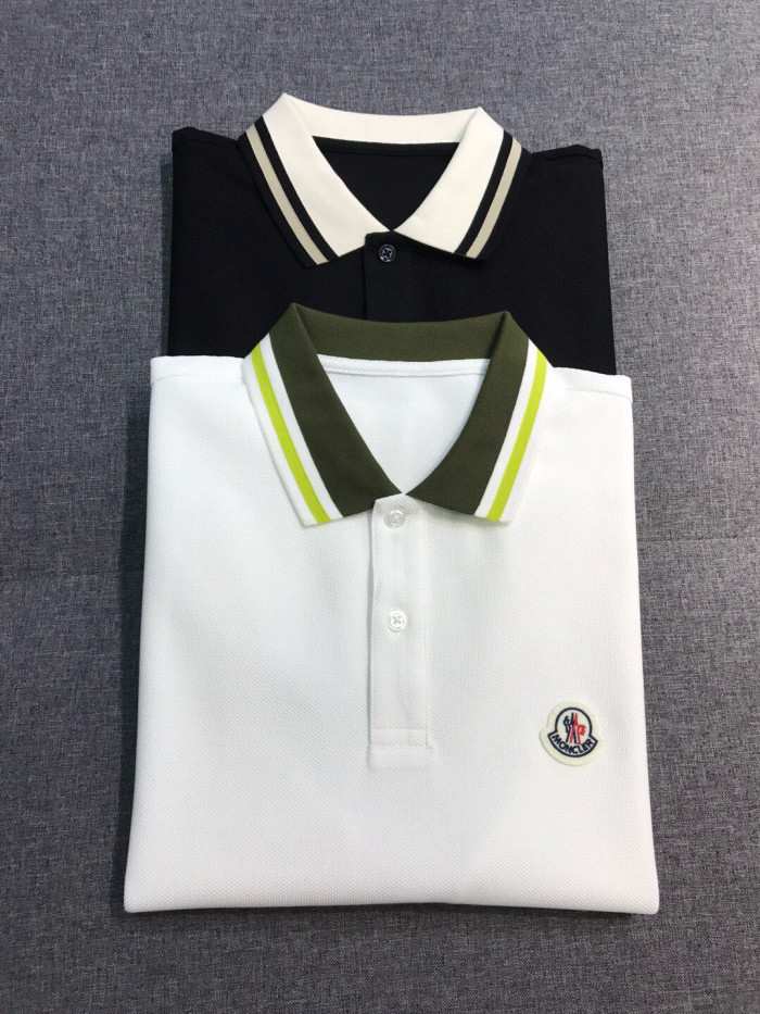 NIGO Moncler Men's Summer Embroidered Letter Print Polo Neck Solid Color Short Sleeve T-Shirt #nigo76714